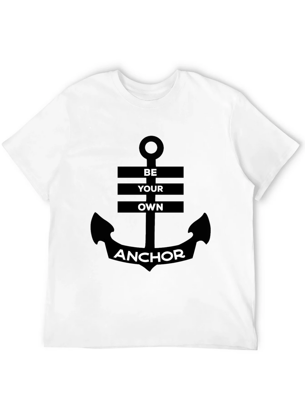 Be Your Own Anchor Black Graphic Tee product image 3