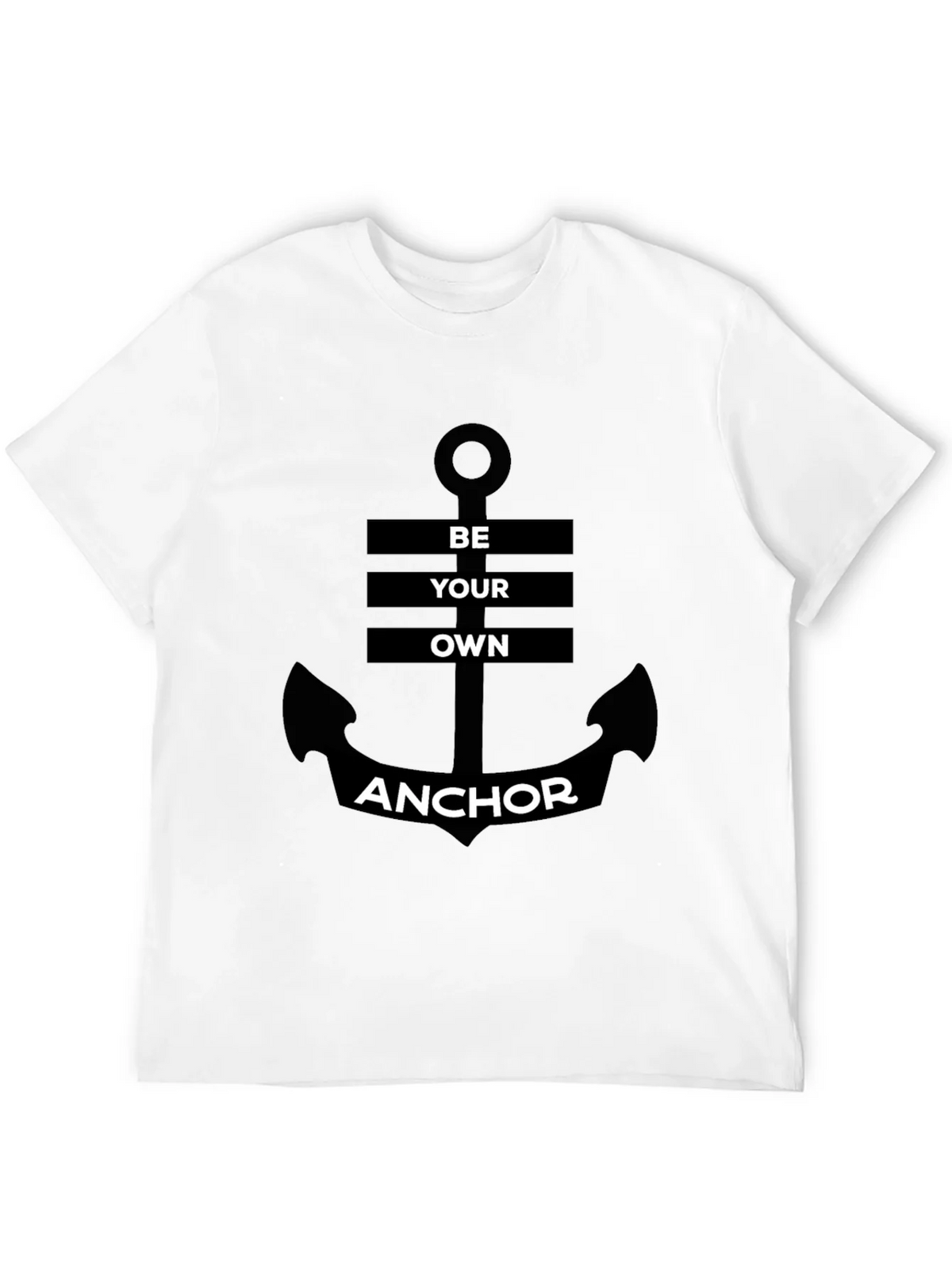 Be Your Own Anchor Black Graphic Tee product image 3