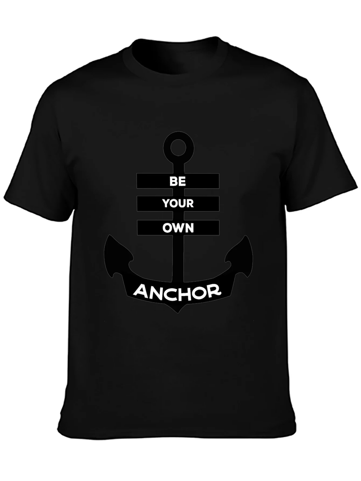 Be Your Own Anchor Black Graphic Tee product image 6