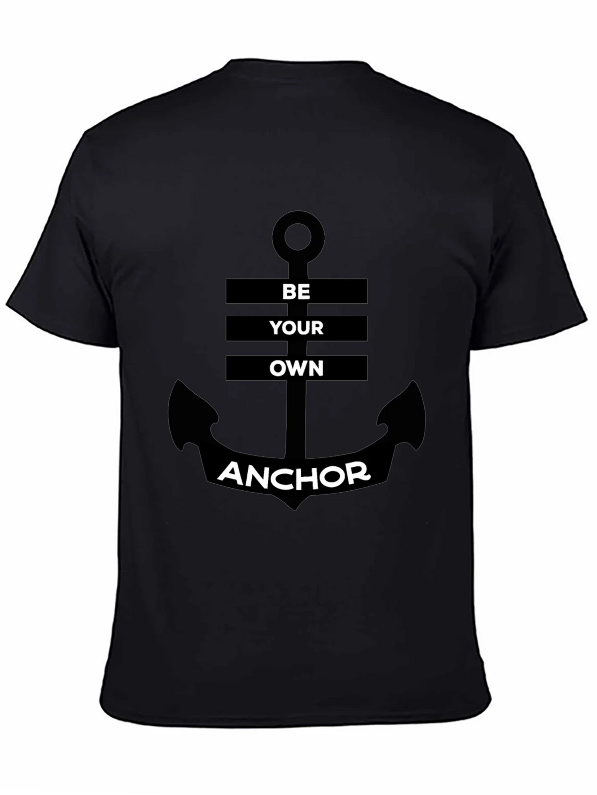 Be Your Own Anchor Black Graphic Tee product image 7