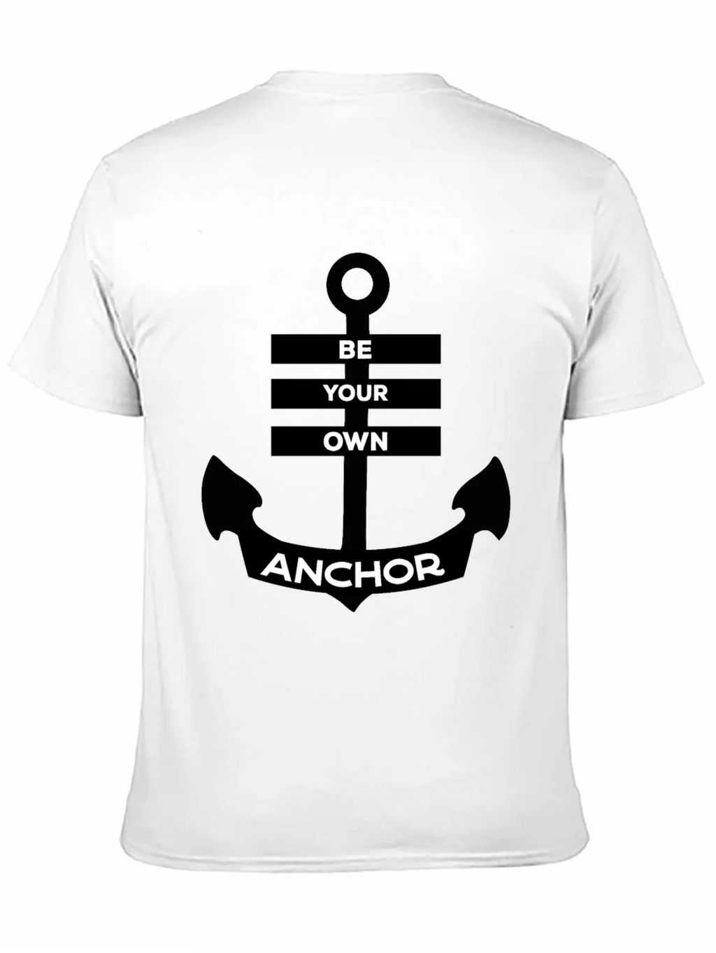 Be Your Own Anchor Black Graphic Tee product image 2