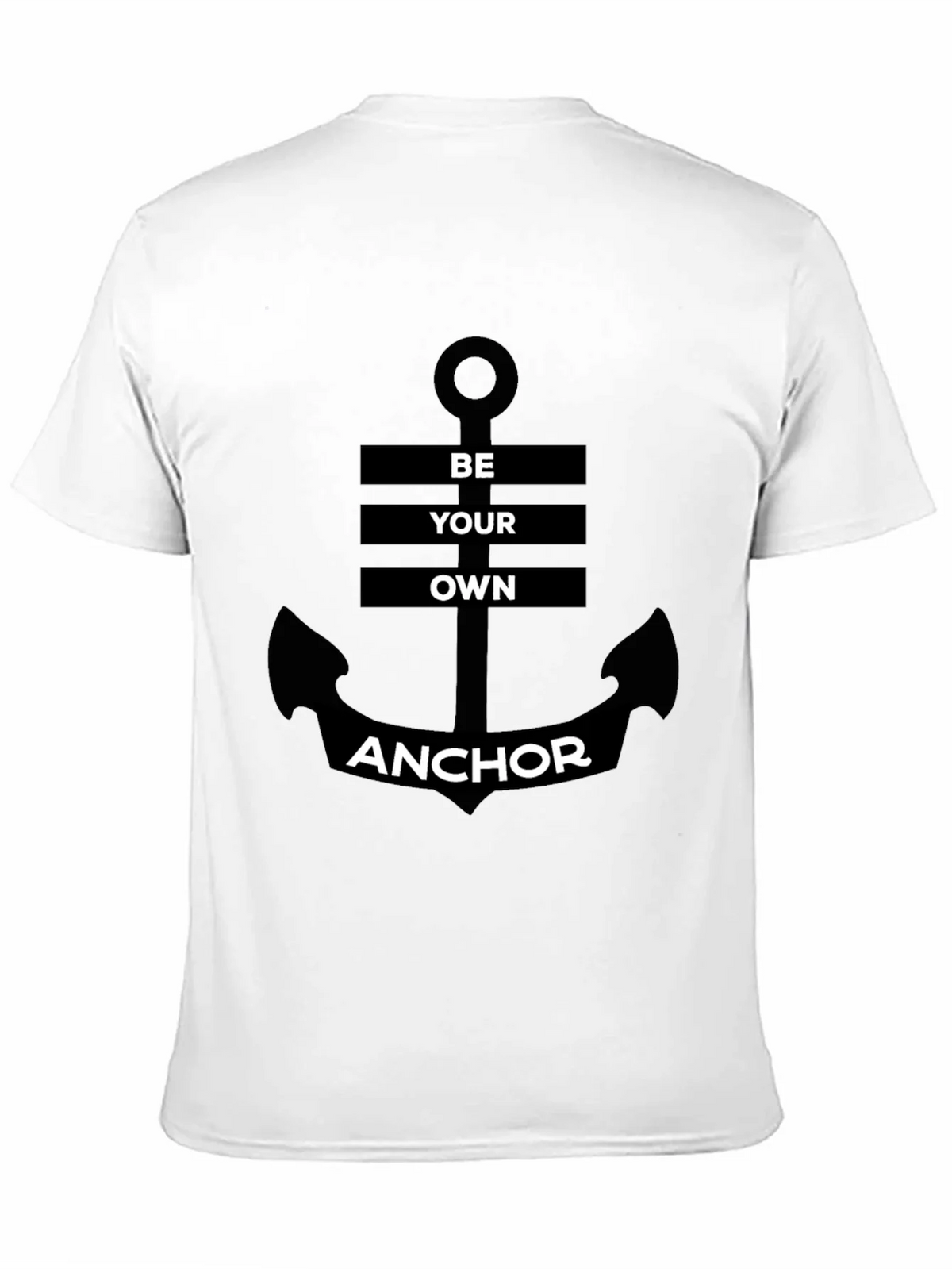 Be Your Own Anchor Black Graphic Tee product image 2