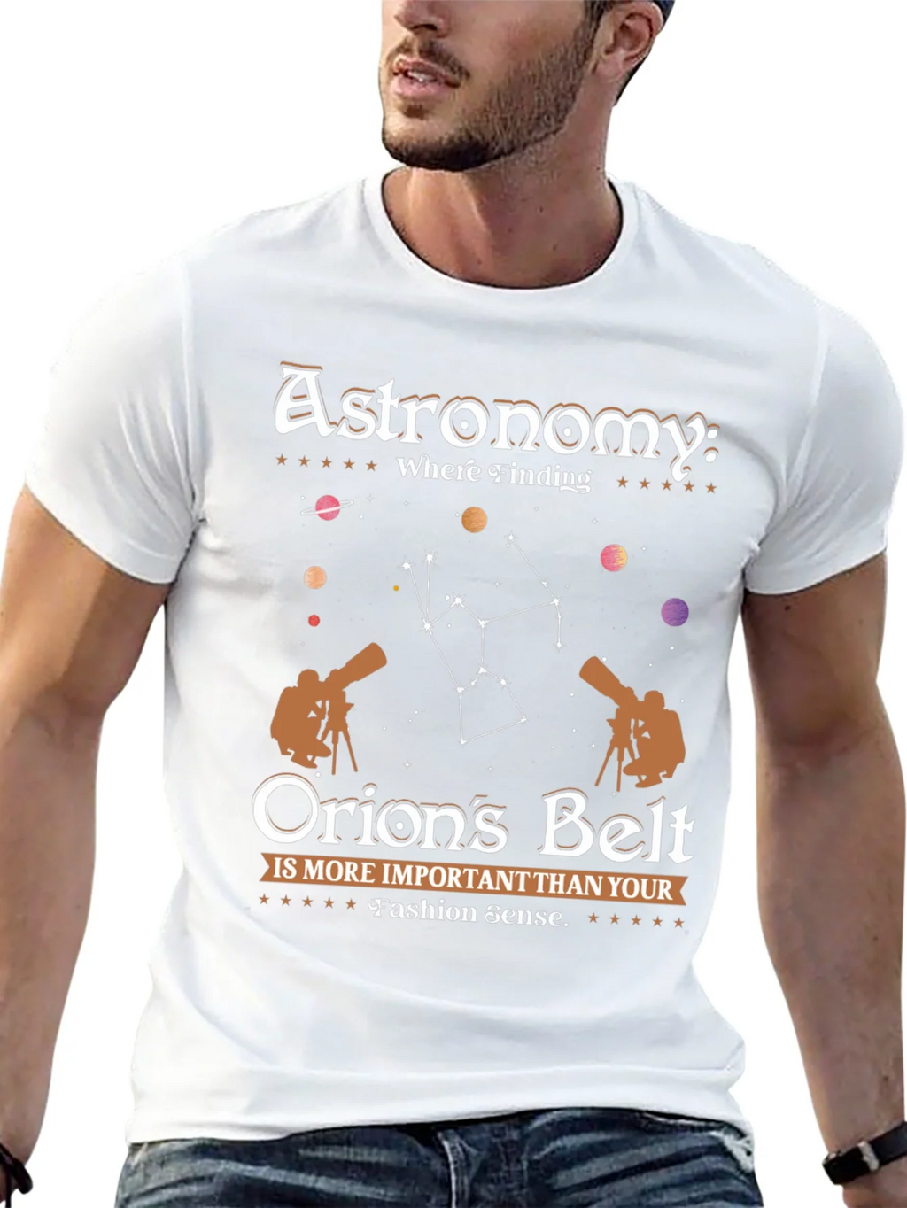 Astronomy Orions Belt Graphic Tee product image 4