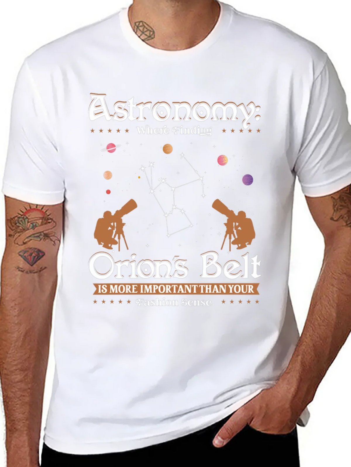 Astronomy Orions Belt Graphic Tee product image 10