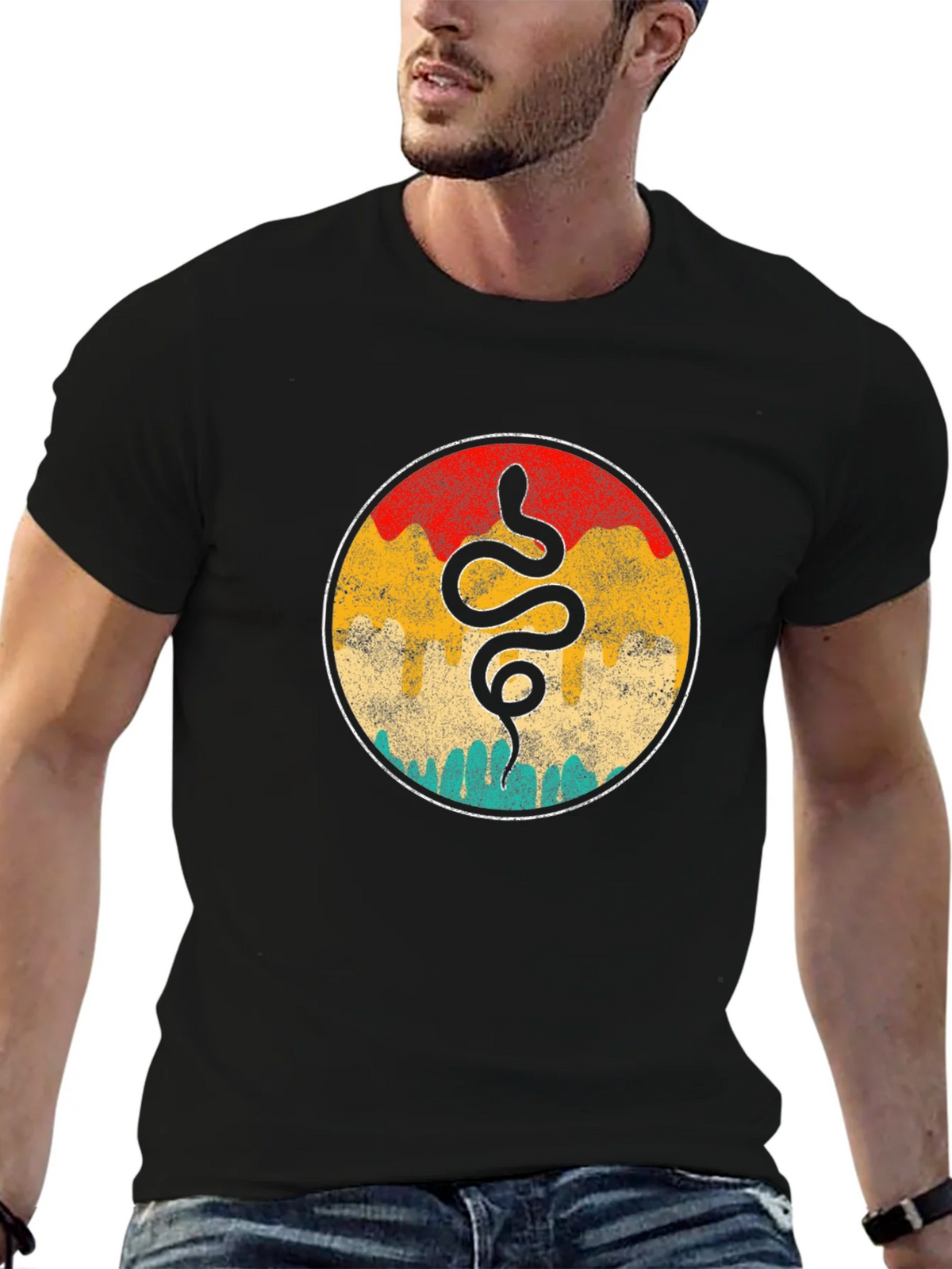 Retro Snake Graphic Tee - Cool Vintage Style product image 9