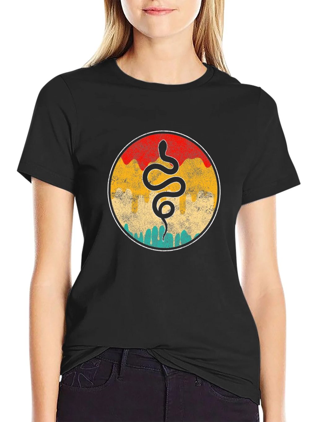 Retro Snake Graphic Tee - Cool Vintage Style product image 5