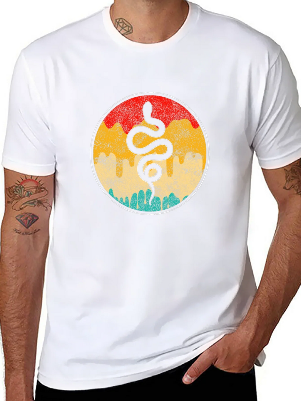 Retro Snake Graphic Tee - Cool Vintage Style product image 10