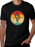 Retro Snake Graphic Tee - Cool Vintage Style product image 1