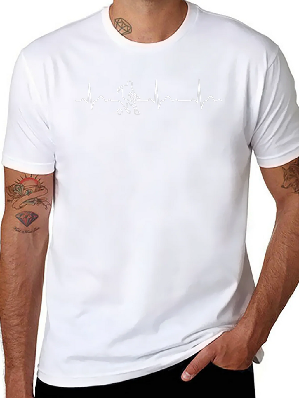 Soccer Heartbeat T-Shirt - Passionate Football Tee product image 10