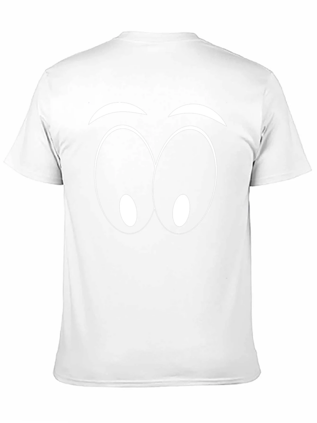 Funny Cartoon Eyes Graphic Black T-Shirt product image 2