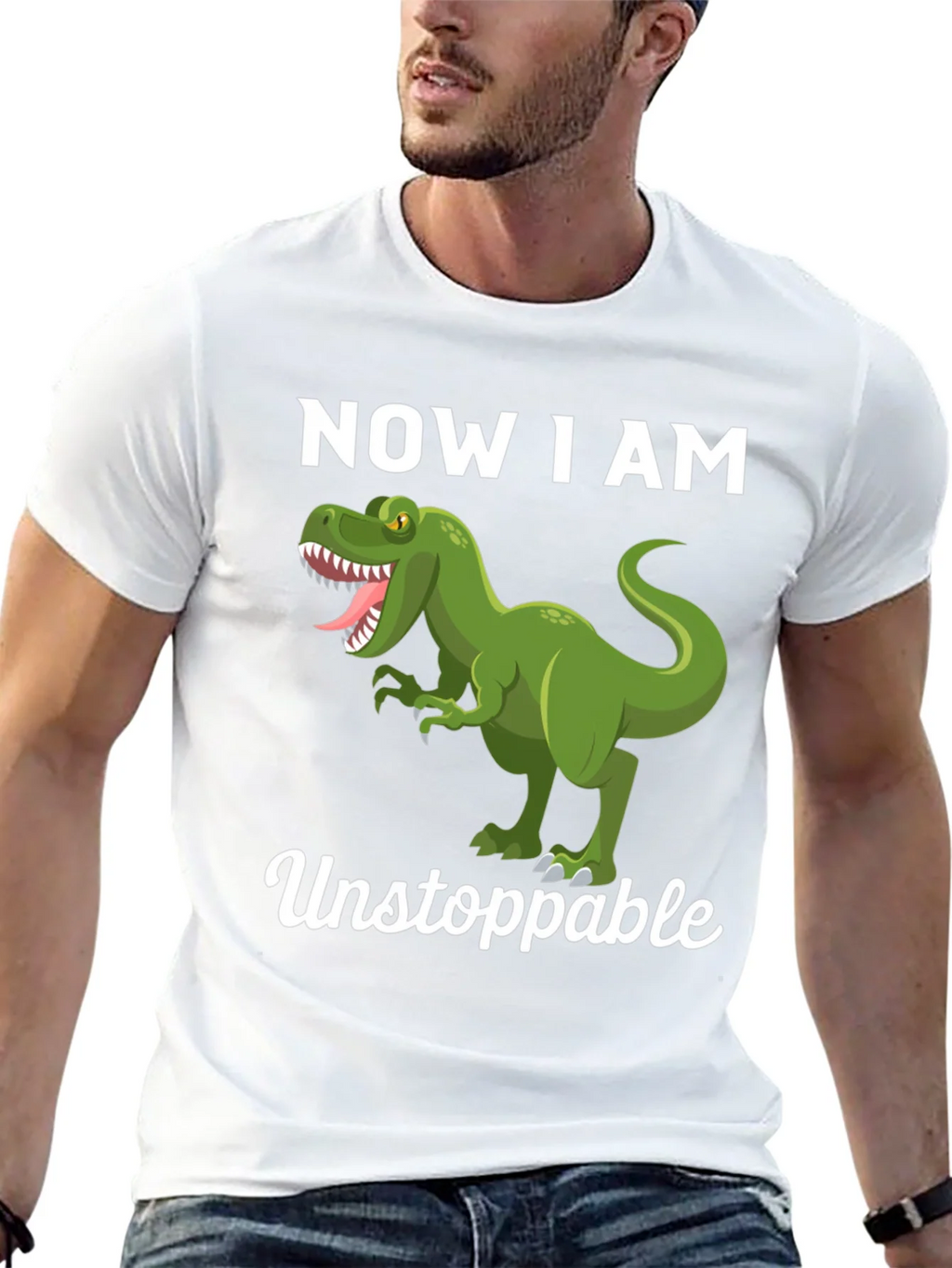 Dinosaur Now I am Unstoppable Graphic Tee product image 4