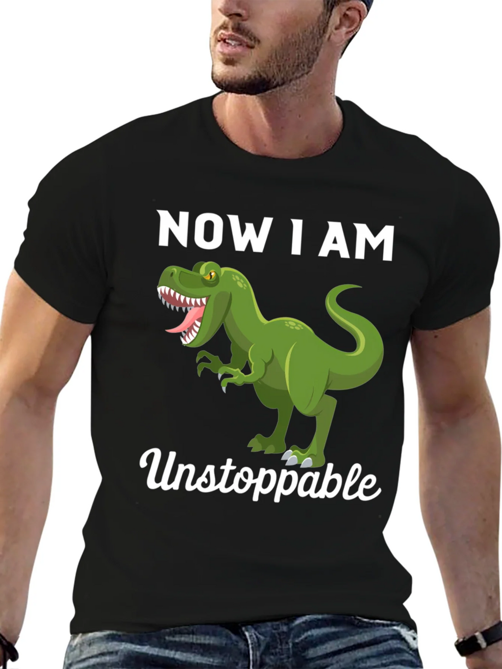Dinosaur Now I am Unstoppable Graphic Tee product image 9