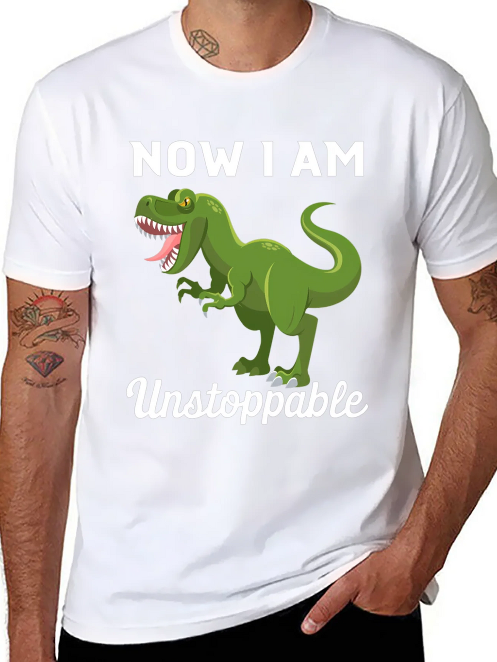 Dinosaur Now I am Unstoppable Graphic Tee product image 10