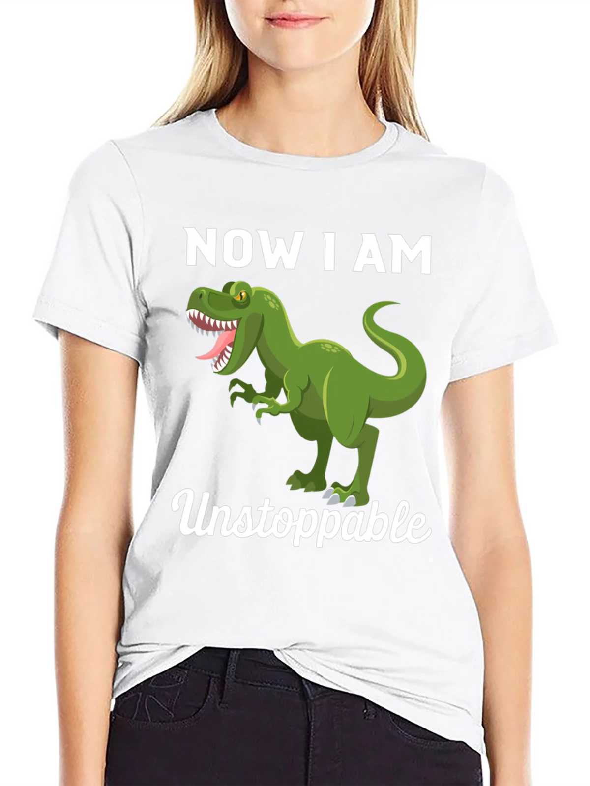 Dinosaur Now I am Unstoppable Graphic Tee product image 11