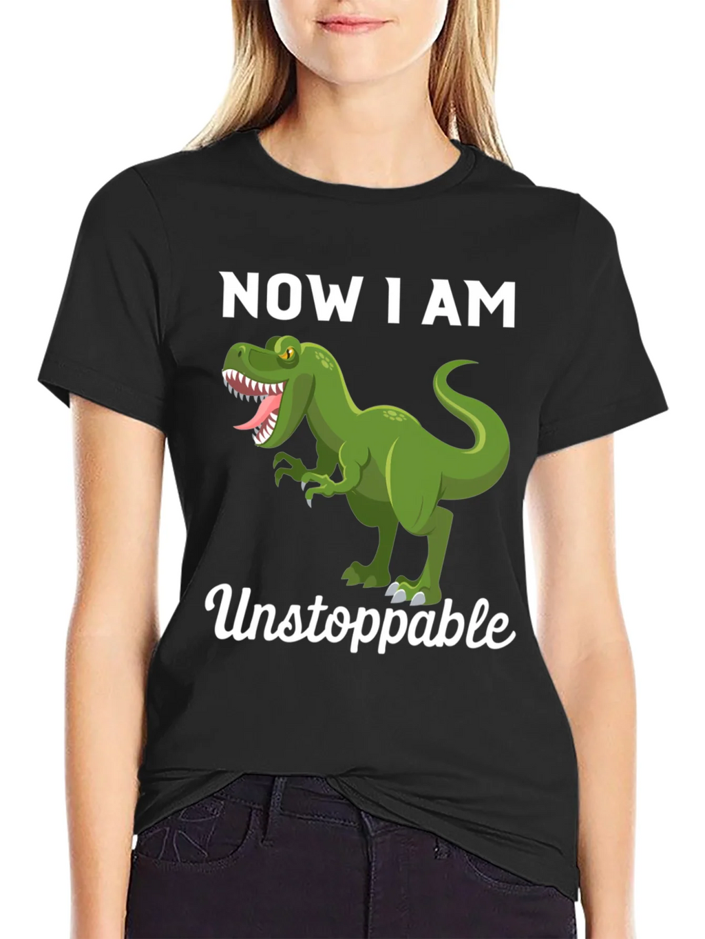 Dinosaur Now I am Unstoppable Graphic Tee product image 5