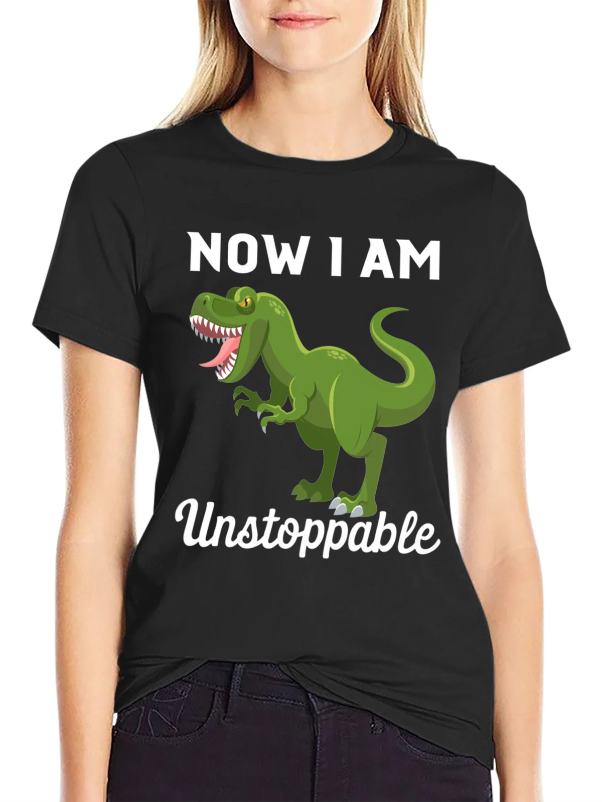 Dinosaur Now I am Unstoppable Graphic Tee product image 5
