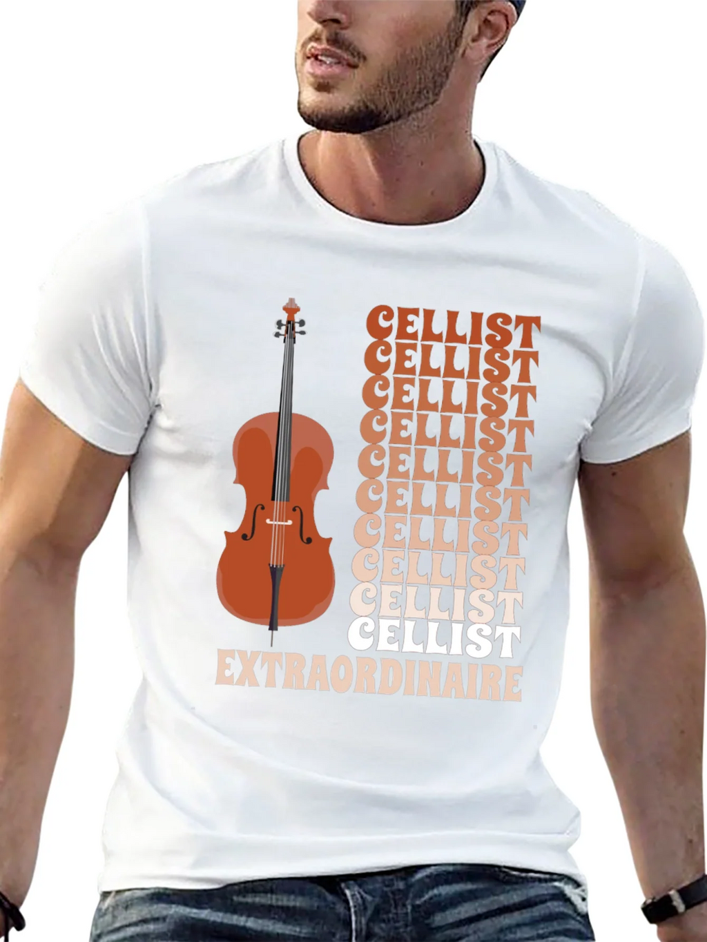 Cellist Extraordinaire Graphic Tee - Musical Instrument product image 4
