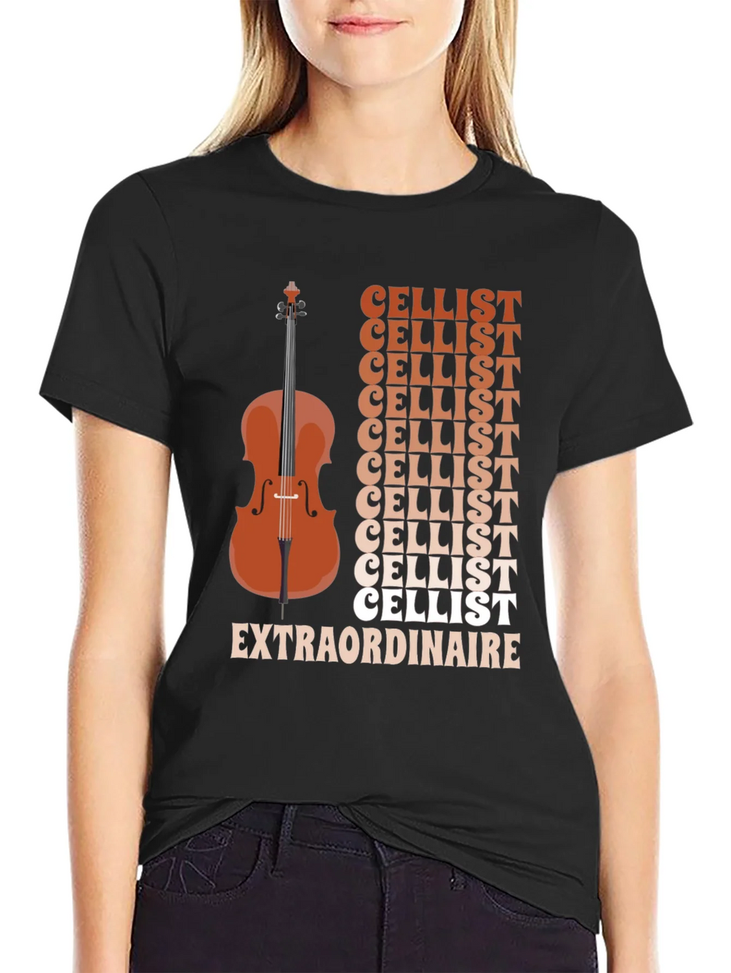 Cellist Extraordinaire Graphic Tee - Musical Instrument product image 5