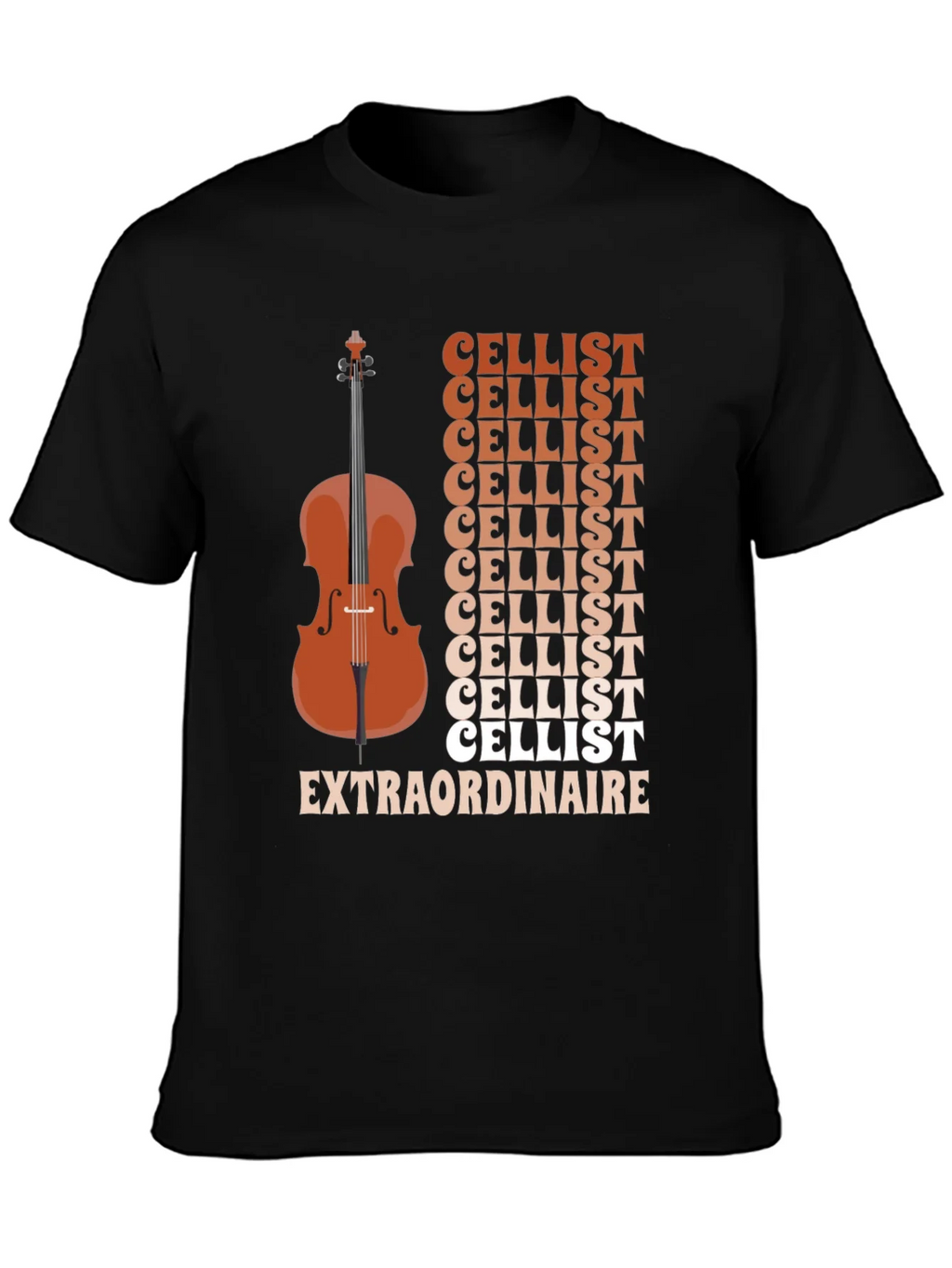 Cellist Extraordinaire Graphic Tee - Musical Instrument product image 6