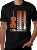 Cellist Extraordinaire Graphic Tee - Musical Instrument product image 1