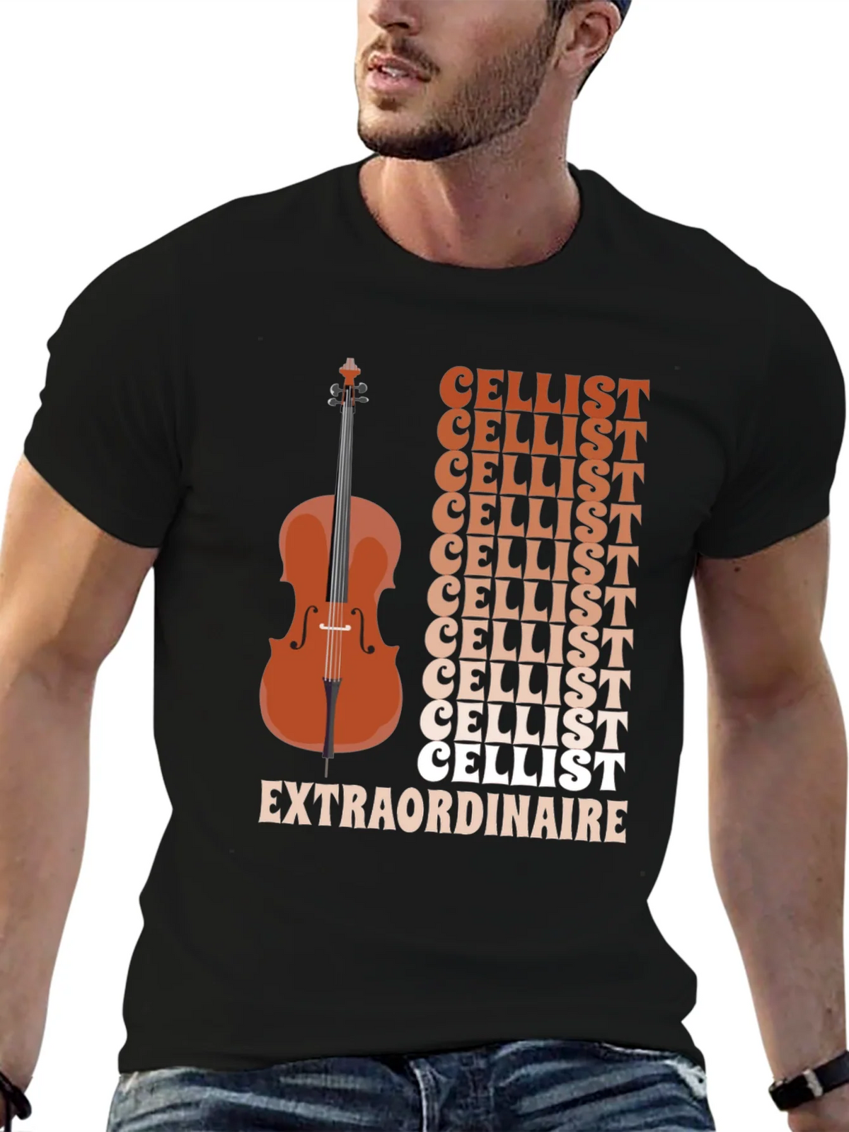 Cellist Extraordinaire Graphic Tee - Musical Instrument product image 9