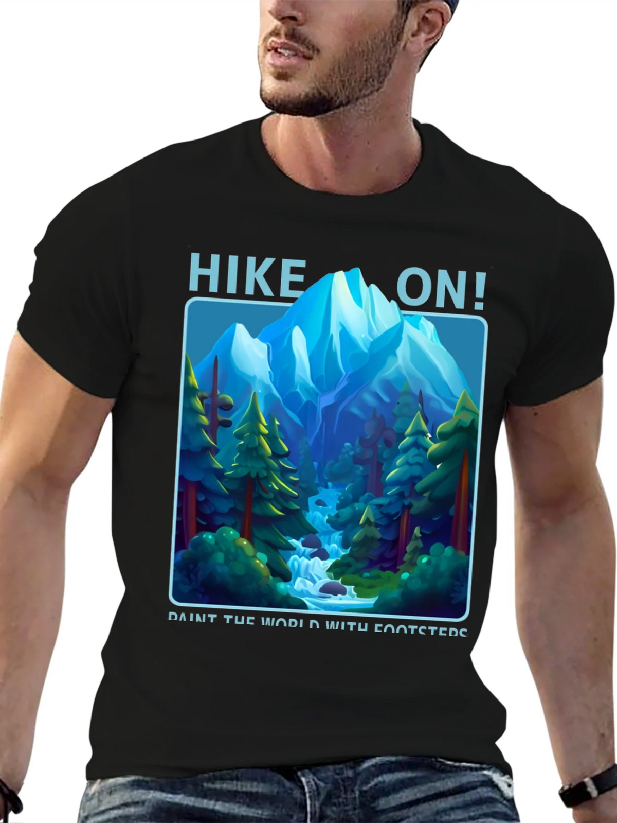 Hike On! Mountain Graphic T-Shirt product image 3