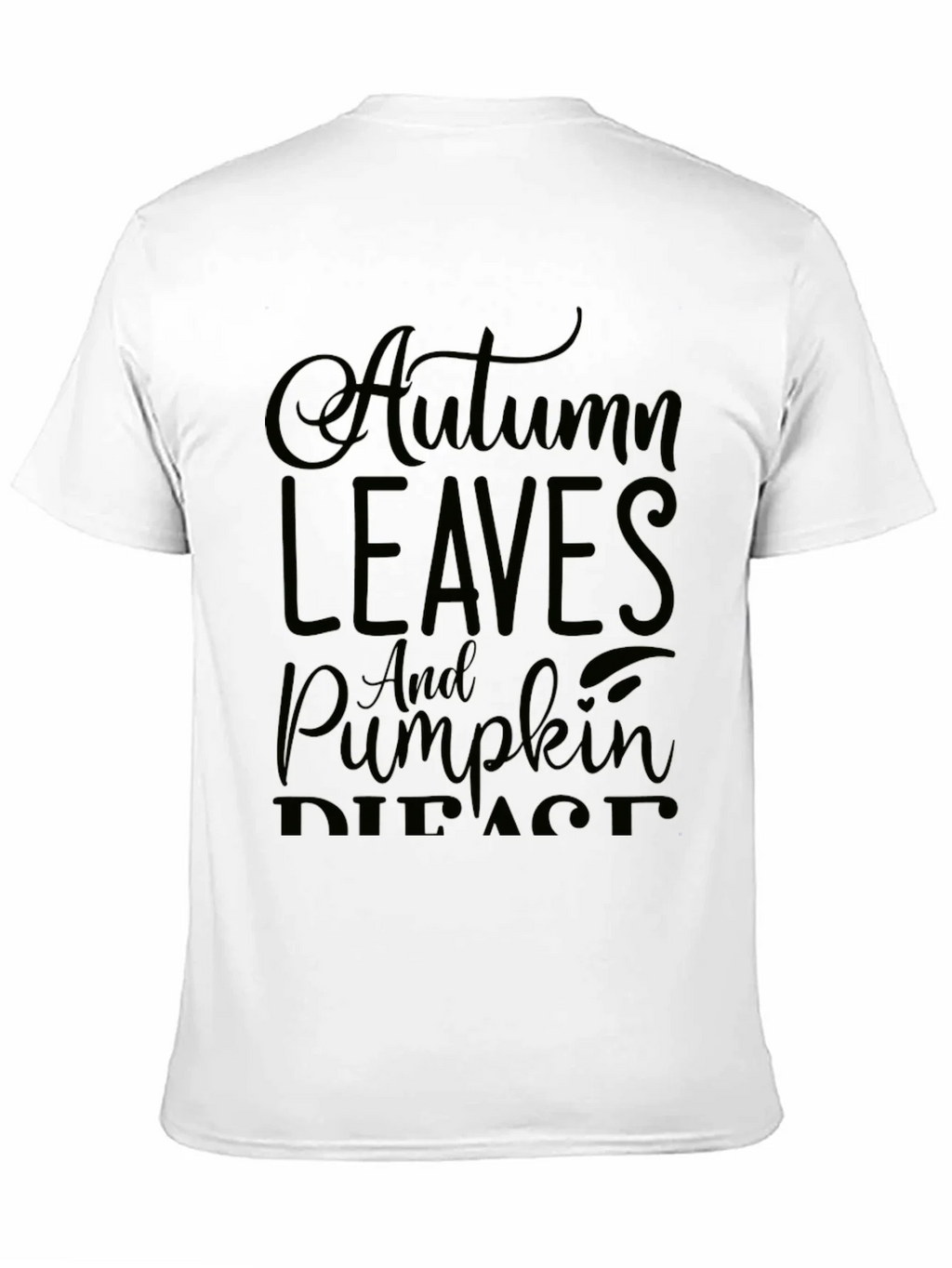 Autumn Leaves & Pumpkin Spice Black Graphic Tee product image 2