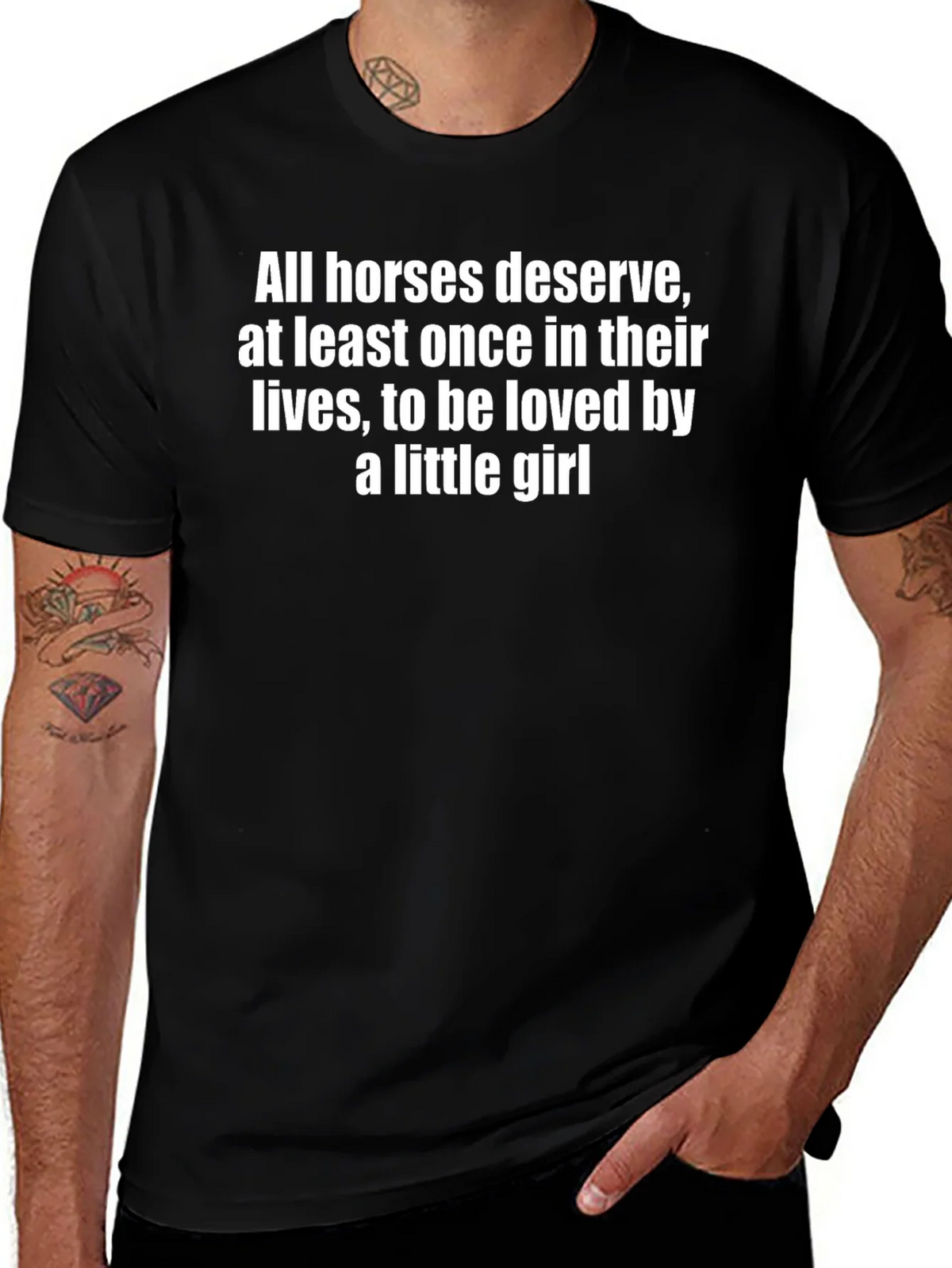 Horse Lovers Tee: Loved by a Little Girl product image 1