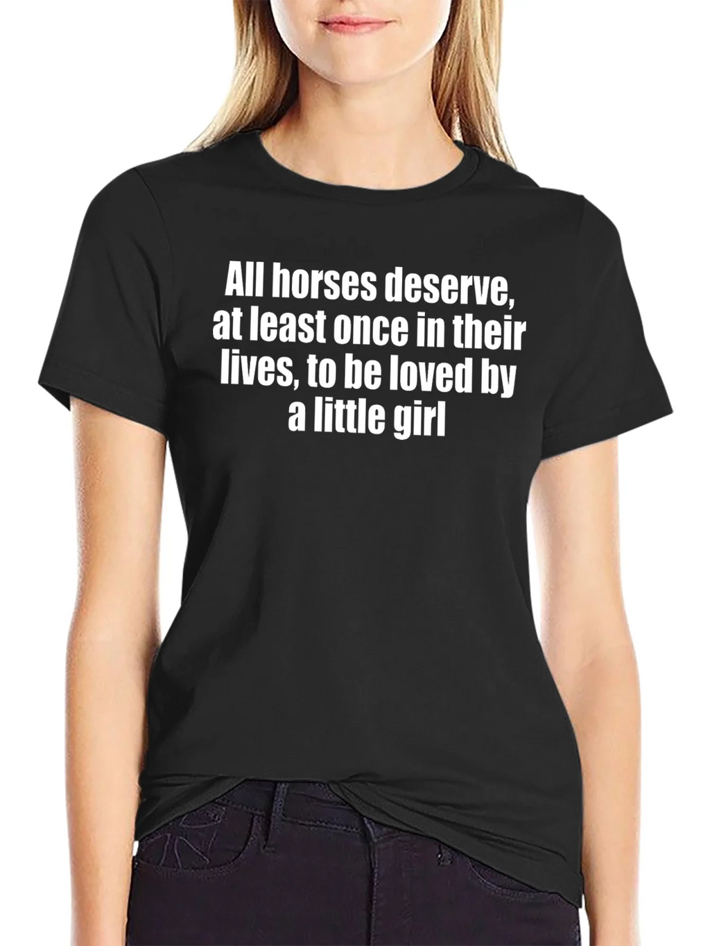 Horse Lovers Tee: Loved by a Little Girl product image 4