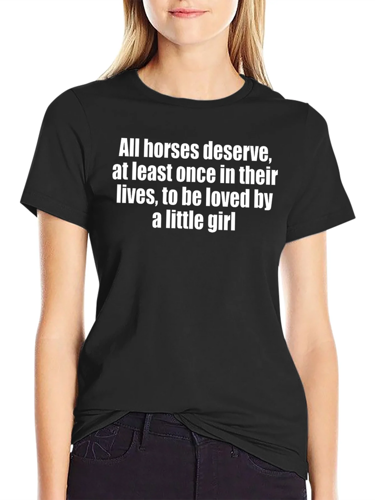 Horse Lovers Tee: Loved by a Little Girl product image 4