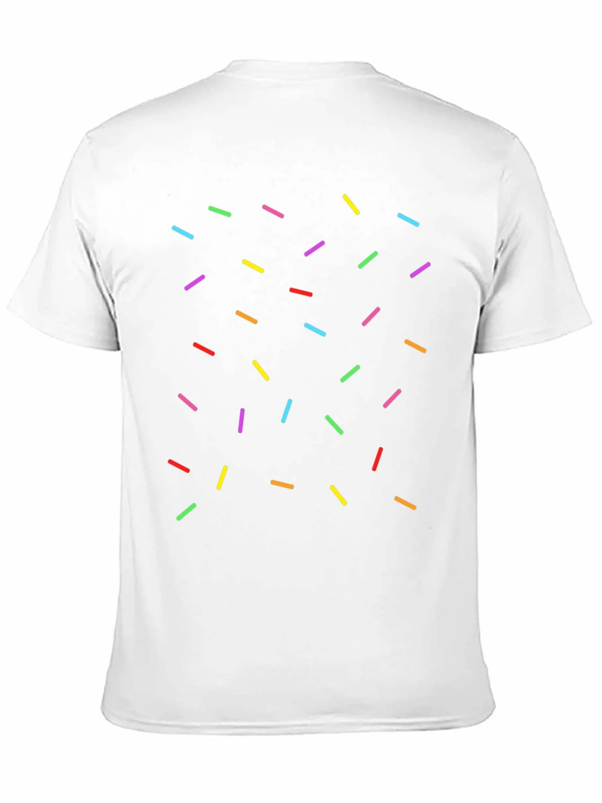 Sprinkle Pattern Black T-Shirt - Casual Unisex Tee product image 2