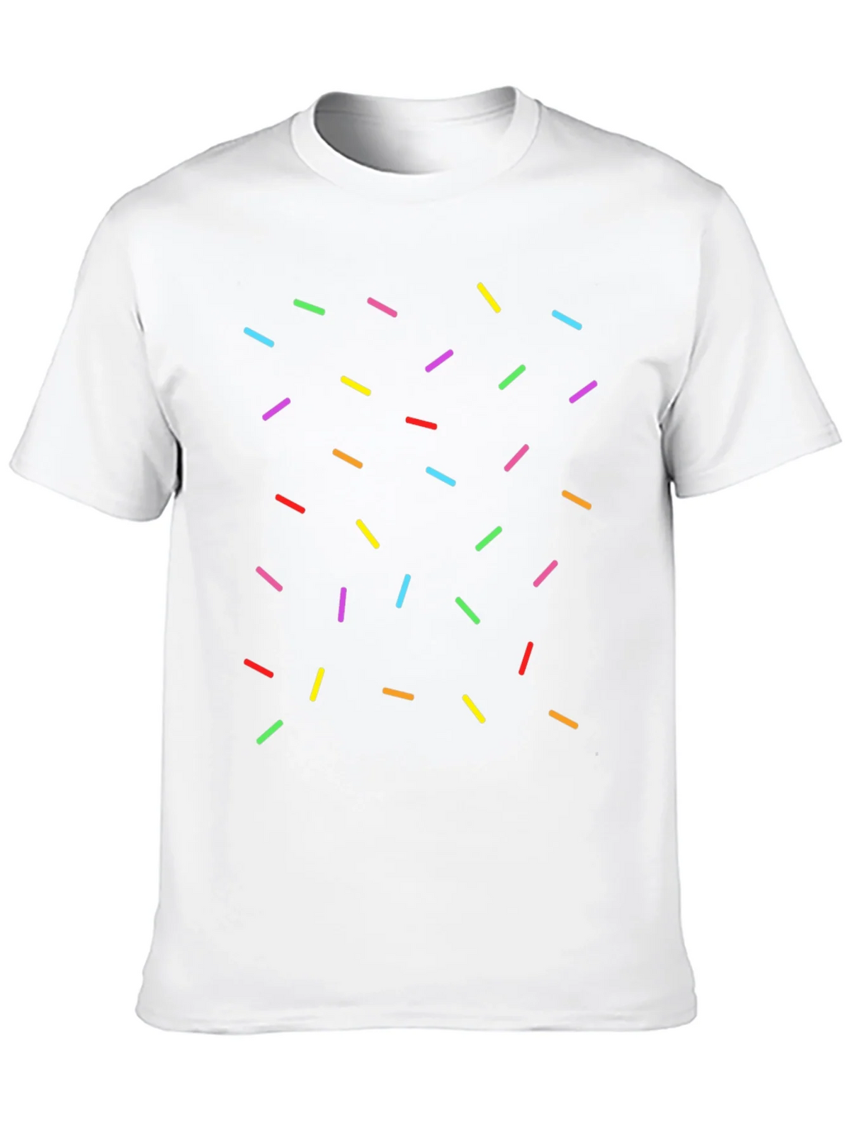 Sprinkle Pattern Black T-Shirt - Casual Unisex Tee product image 12