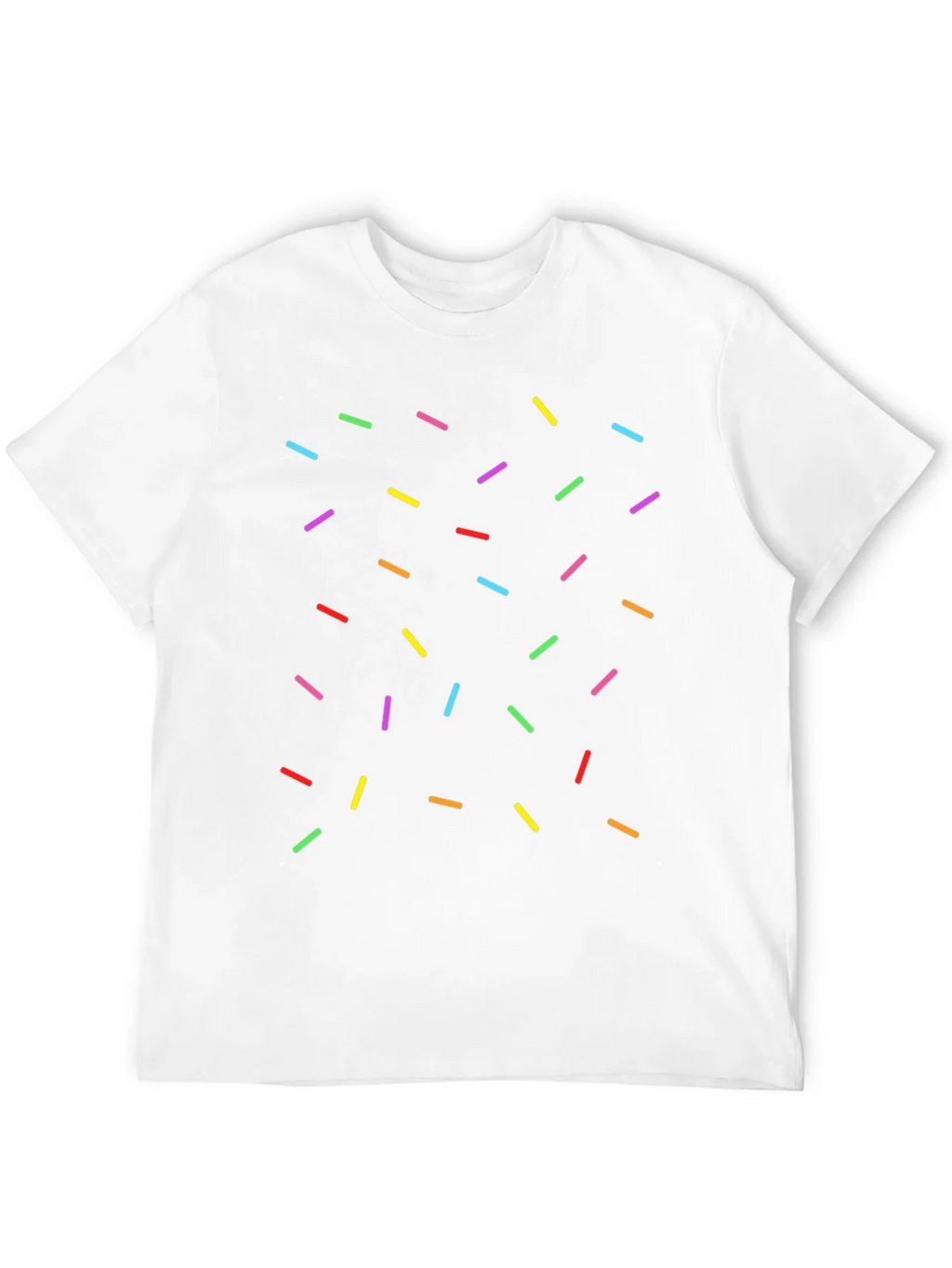 Sprinkle Pattern Black T-Shirt - Casual Unisex Tee product image 3