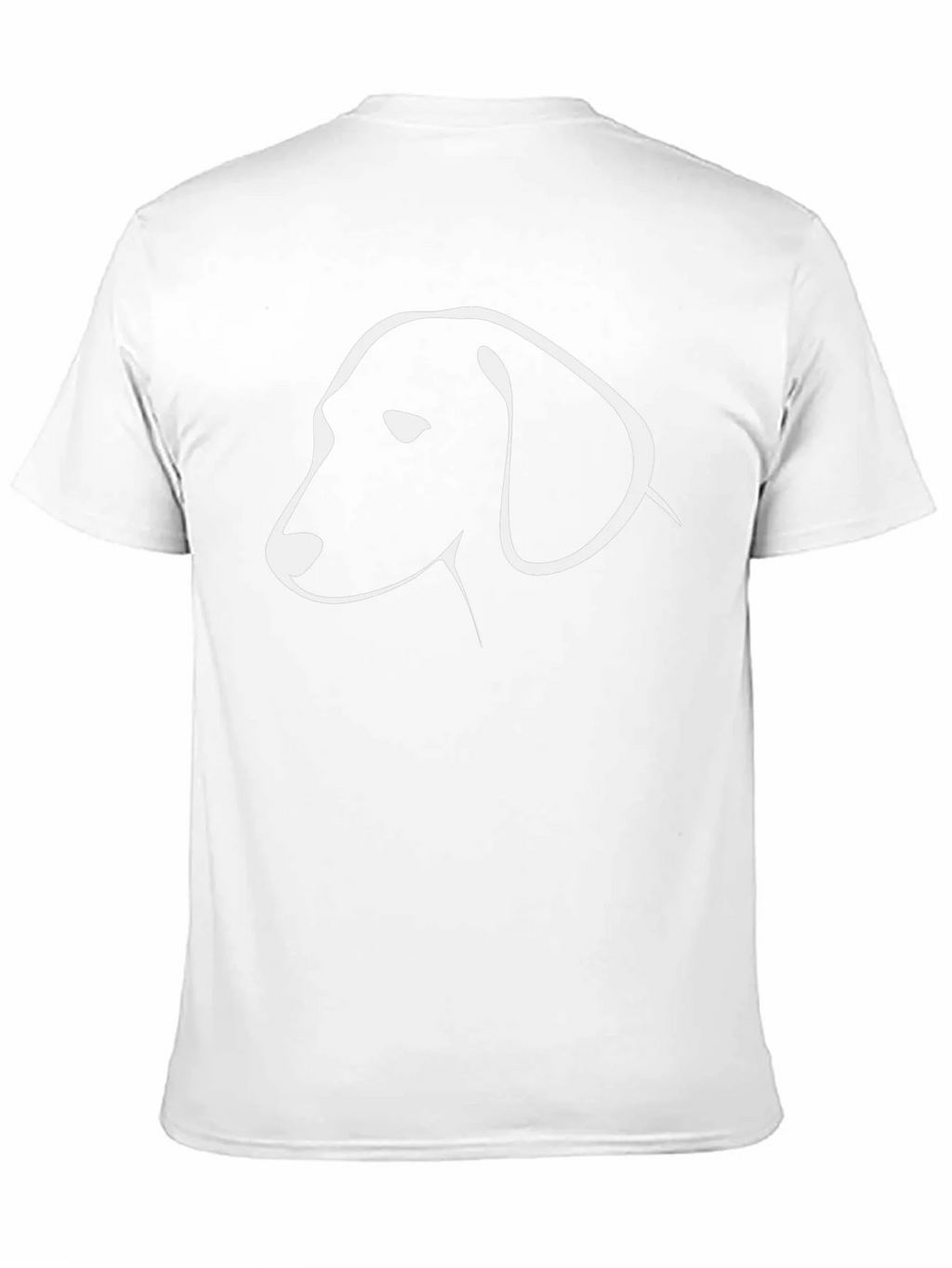 Minimalist Dog Graphic Tee - Black Cotton T-Shirt product image 2
