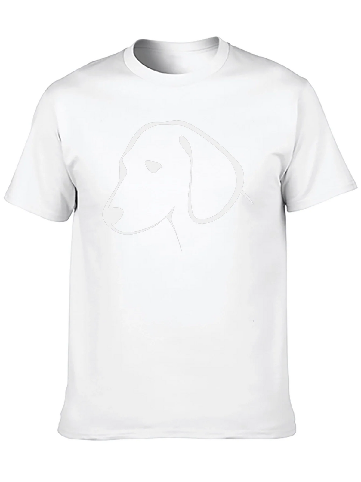 Minimalist Dog Graphic Tee - Black Cotton T-Shirt product image 12