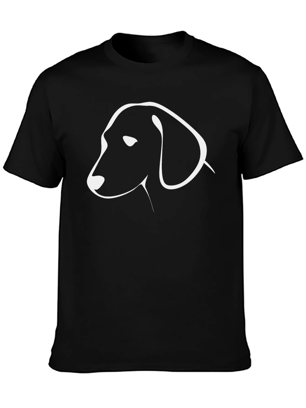 Minimalist Dog Graphic Tee - Black Cotton T-Shirt product image 6