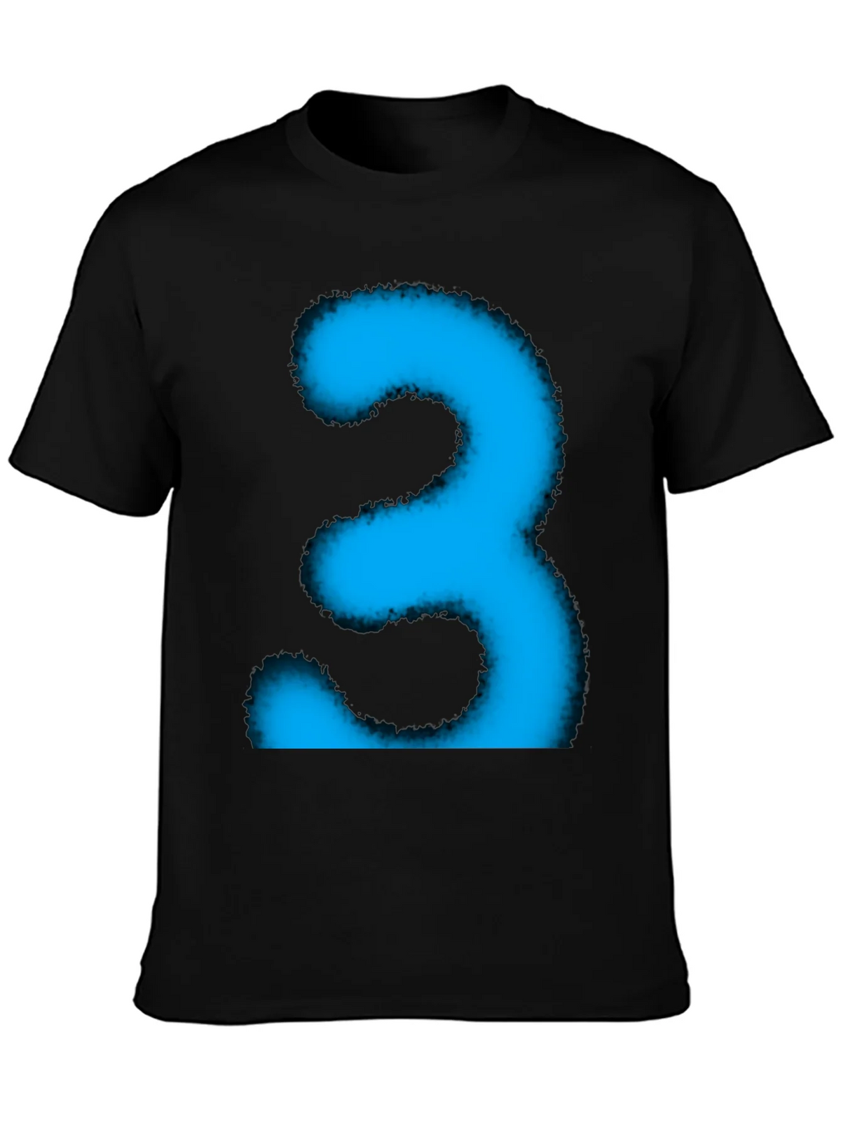 Cool Blue Number Three Graphic Tee product image 6