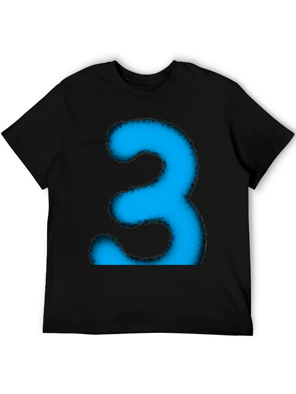 Cool Blue Number Three Graphic Tee product image 8