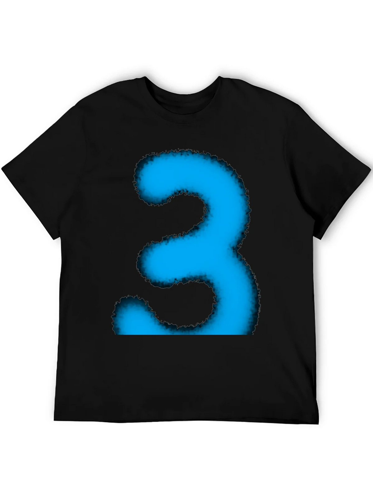 Cool Blue Number Three Graphic Tee product image 8