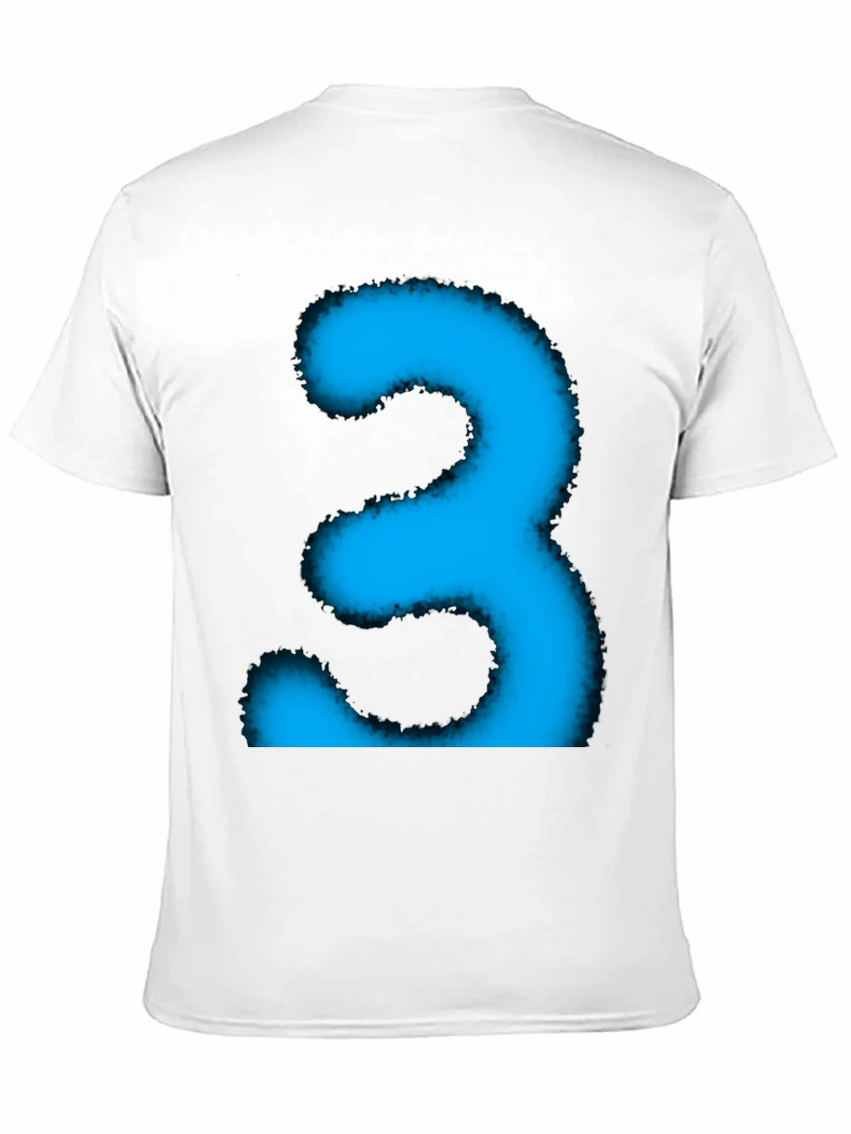 Cool Blue Number Three Graphic Tee product image 2