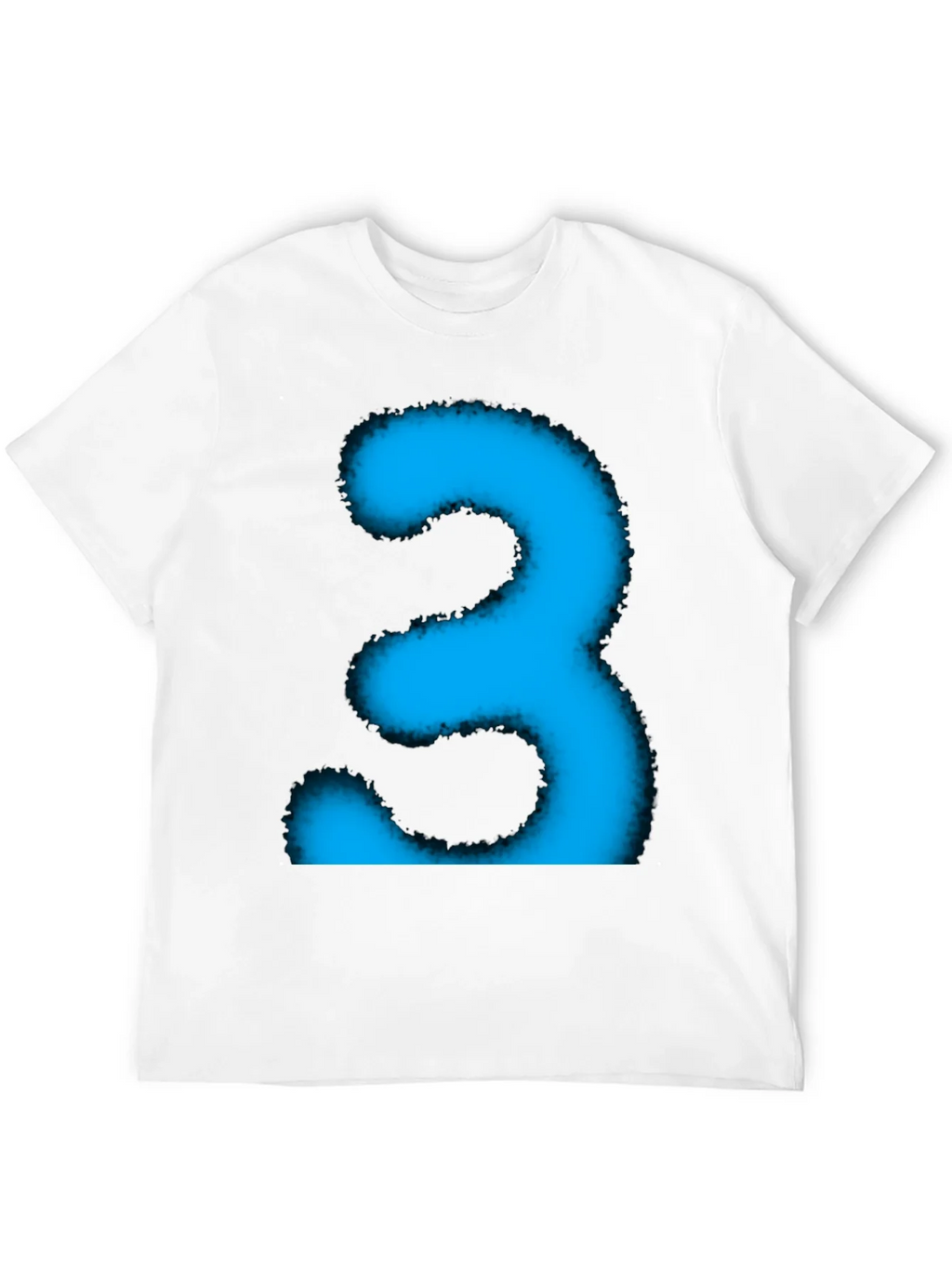 Cool Blue Number Three Graphic Tee product image 3