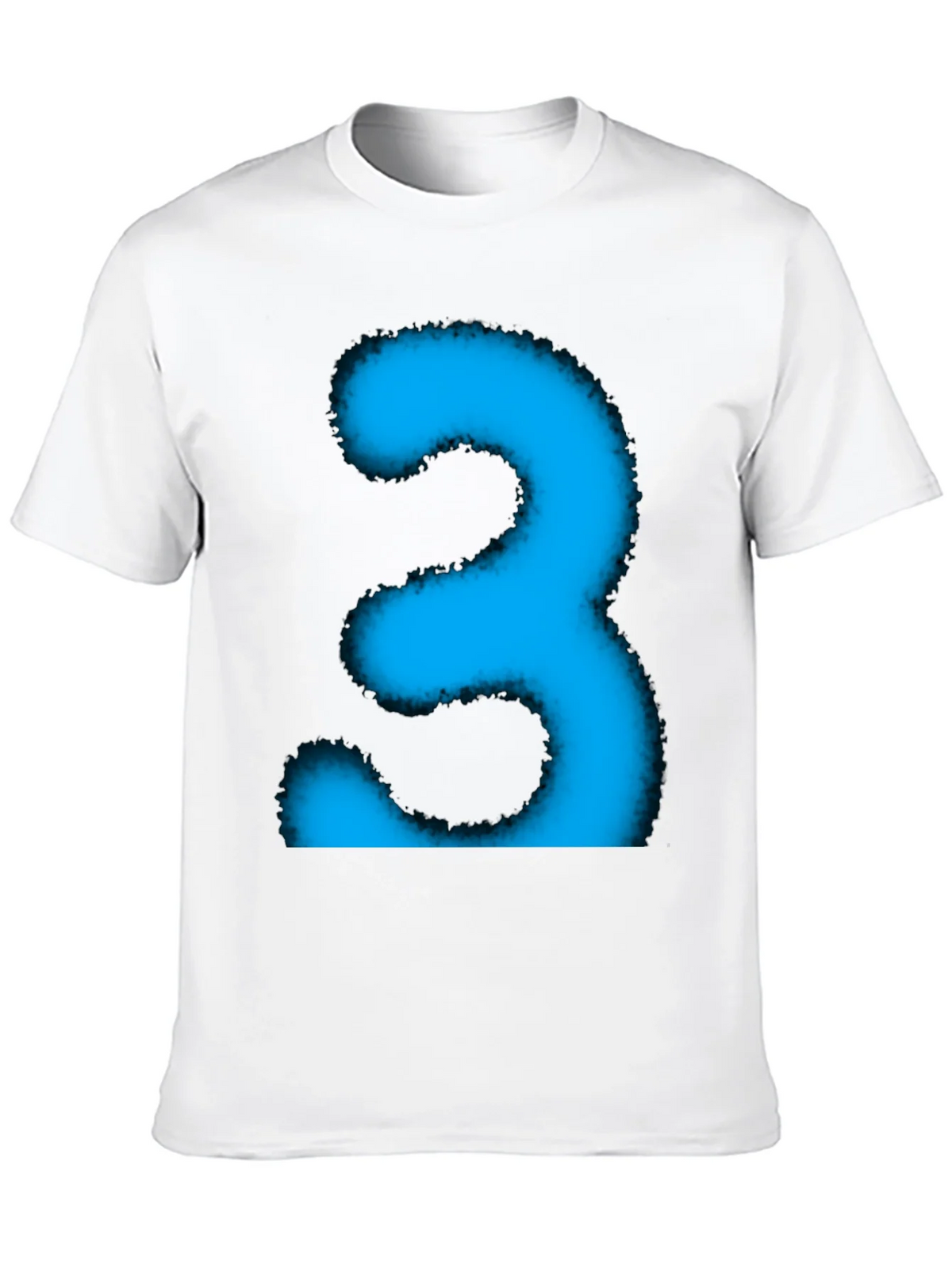Cool Blue Number Three Graphic Tee product image 12
