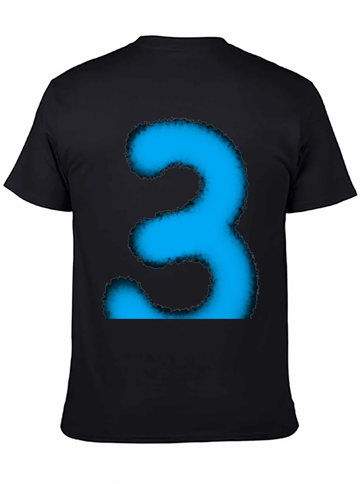 Cool Blue Number Three Graphic Tee product image 7