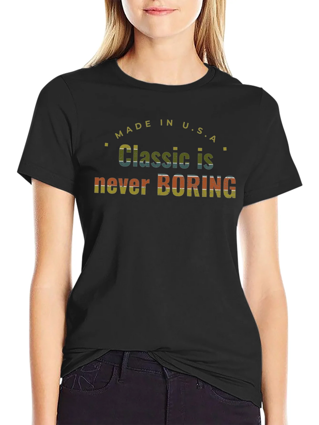 Classic Never Boring Made in USA T-Shirt product image 5