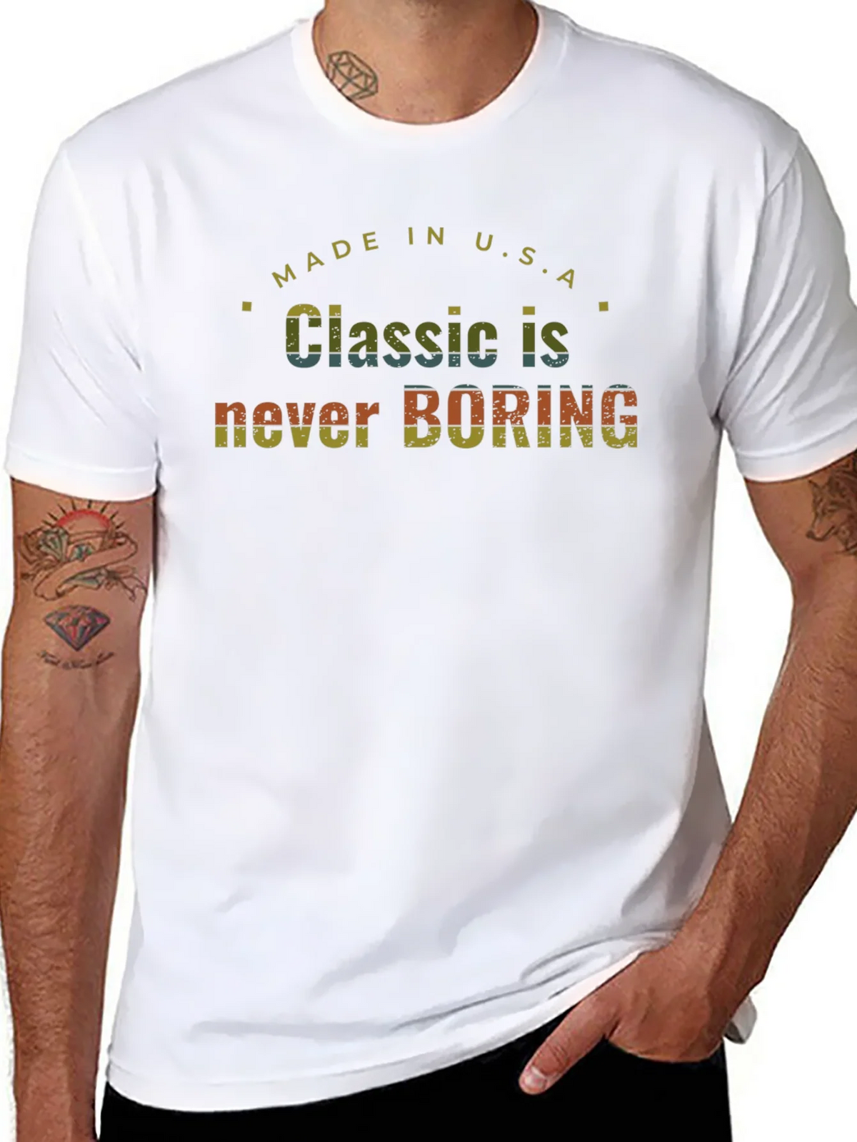 Classic Never Boring Made in USA T-Shirt product image 10