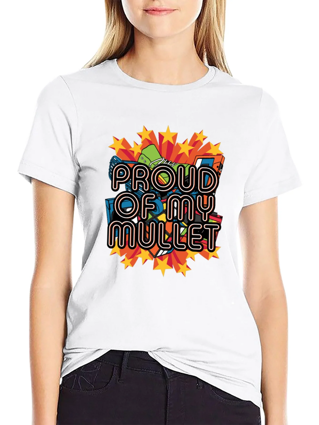 Proud of My Mullet Graphic Tee product image 2