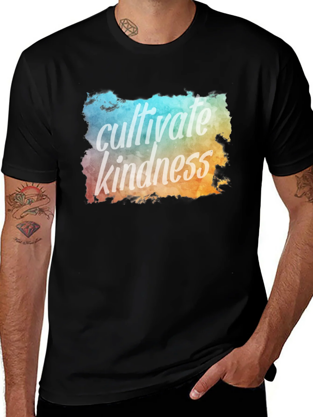 Cultivate Kindness Graphic T-Shirt - Black product image 1