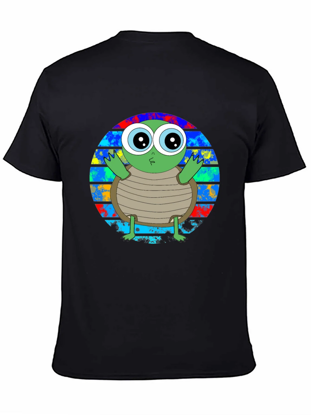 Cute Turtle Graphic T-Shirt - Unisex Black Tee product image 7