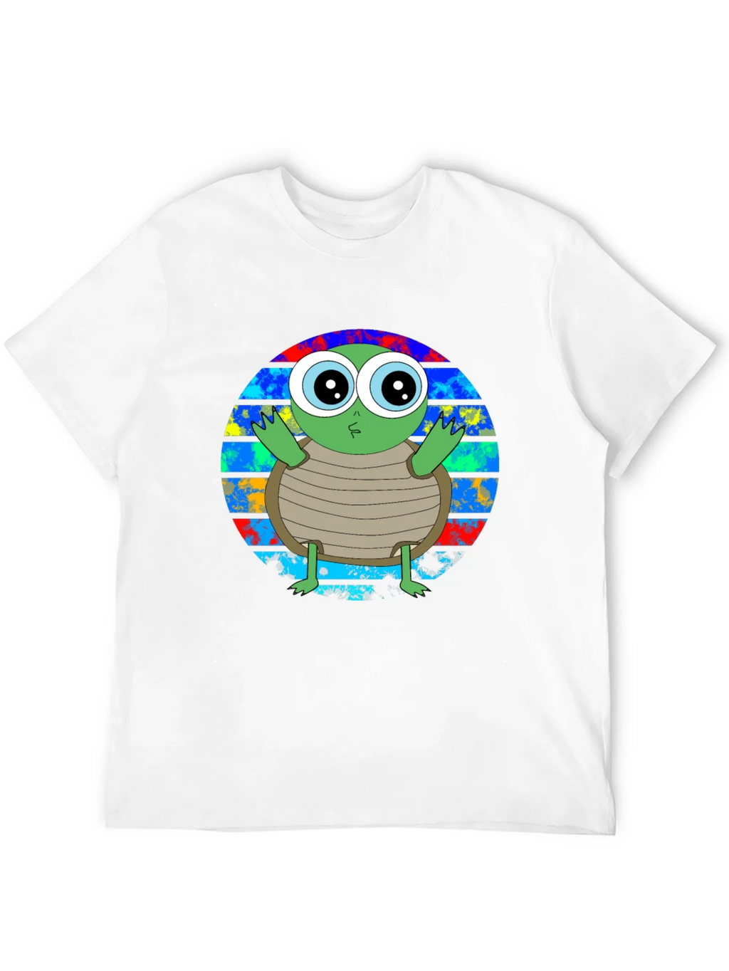 Cute Turtle Graphic T-Shirt - Unisex Black Tee product image 3