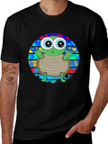 Cute Turtle Graphic T-Shirt - Unisex Black Tee product image 1